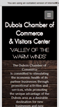 Mobile Screenshot of duboiswyomingchamber.org