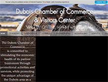 Tablet Screenshot of duboiswyomingchamber.org